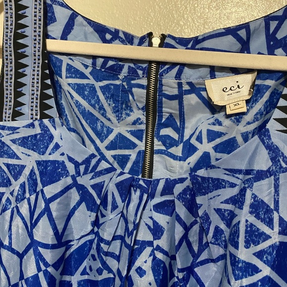 ECI New York Geo Print Summer Sleeveless Dress - Picture 5 of 7